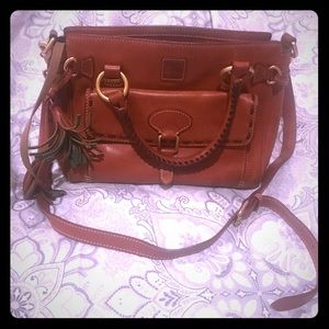 Leather Dooney & Bourke handbag with strap